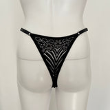 Lace Thong With Jewellery in the Front