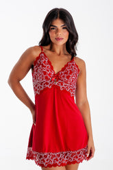Romantic Bicolor Lace Nightdress - Luar