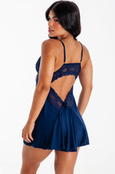 Backless Lace Sensual Nightdress - Luar