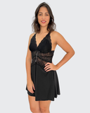 Lace Short Dress Strap Detail