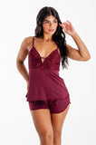 Giullia Lace Detail Short Doll Set - Luar
