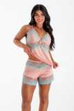 Bicolor Lace Short Doll Set - Luar