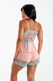 Bicolor Lace Short Doll Set - Luar